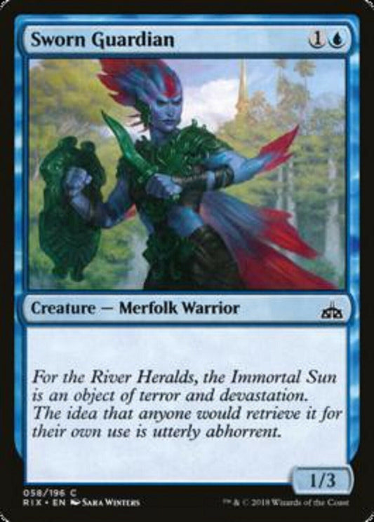 MTG 4x Sworn Guardian Anticipate Rivals of Ixalan Unplayed NM Cards