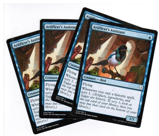 MTG MTG Artificer's Assistant X4 4x Magic the GAthering cards  NM