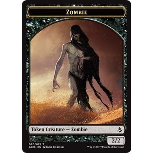 MTG MTG 4x Zombie token creature Amonkhet (020/025) cards Magic The Gathering