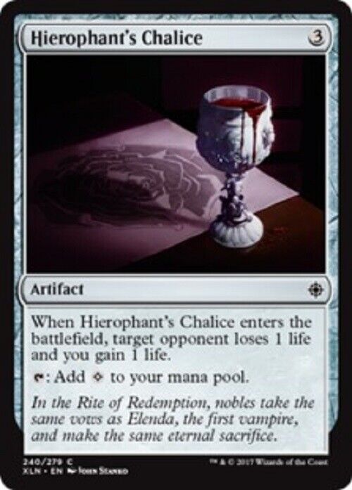 MTG MTG 1x Hierophant's Chalice Ixalan Atrifact Magic The Gathering card