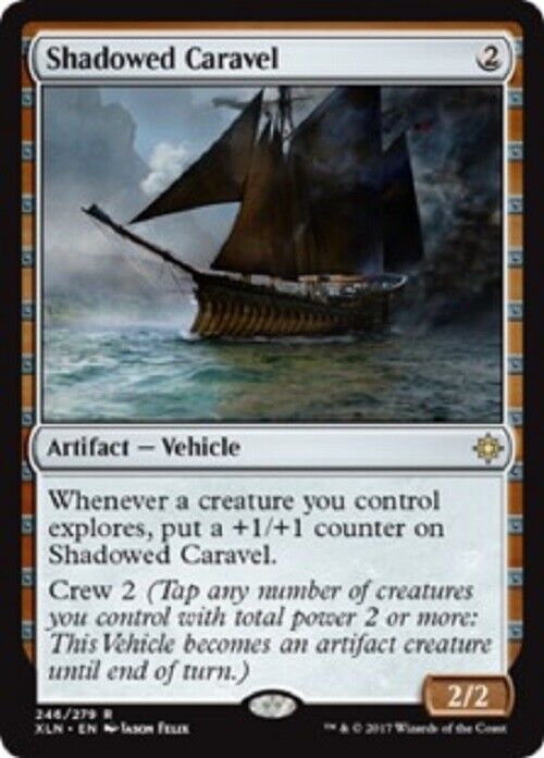 MTG MTG 1x Shadowed Caravel Ixalan Magic The Gathering card