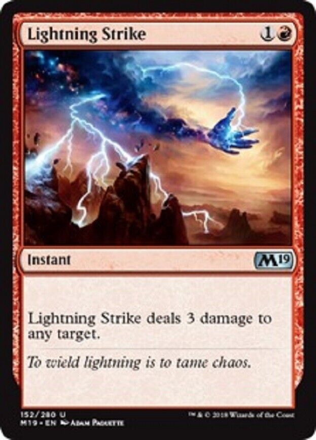 MTG MTG 1x Lightning Strike Core Set 2019 Card Magic The Gathering NM