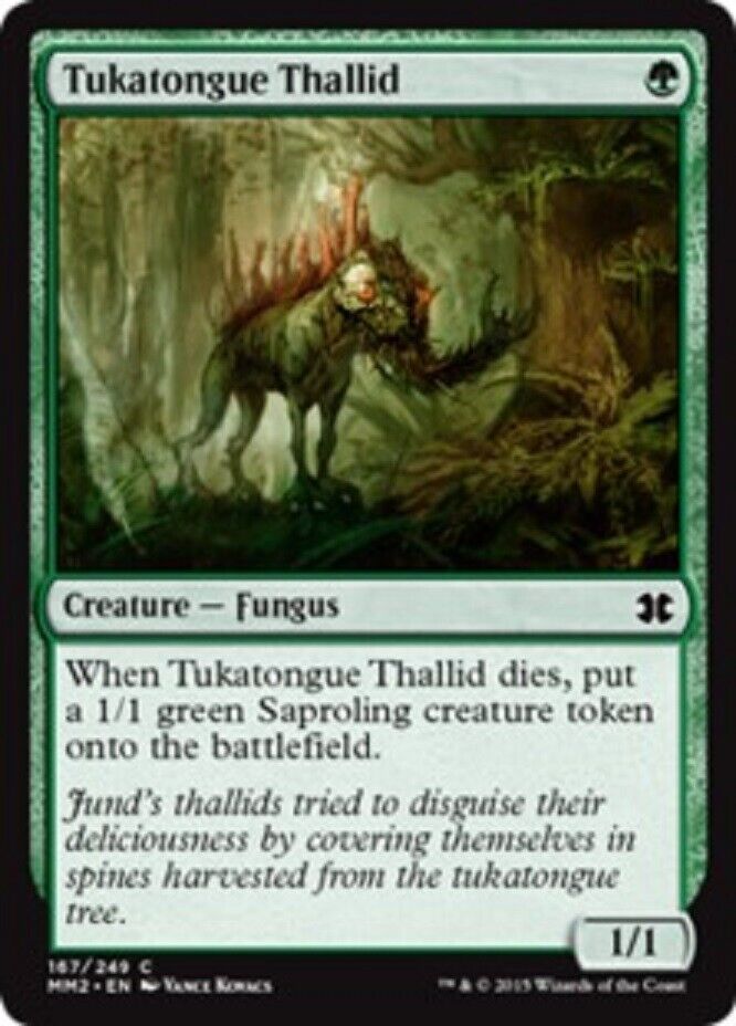 MTG MTG 1x Tukatongue Thallid Modern Masters 2015 Card Magic The Gathering NM FOIL