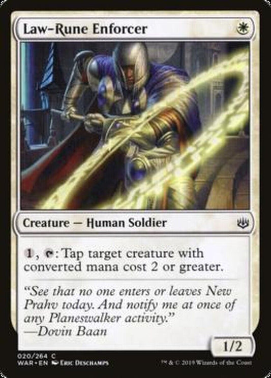 MTG MTG 4x  Law-Rune Enforcer War of the Spark Cards Magic The Gathering NM