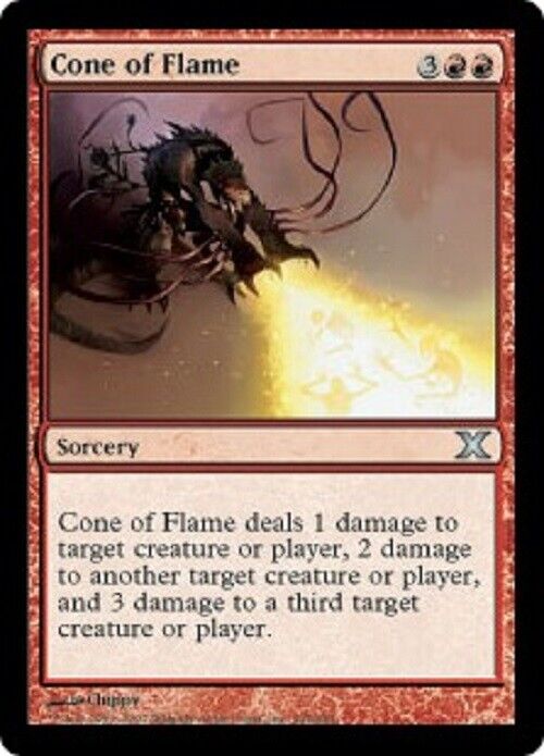 MTG MTG 2x Cone of Flame 10E Tenth Edition Card Magic The Gathering pauper