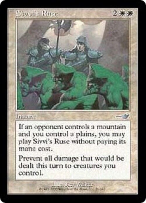 MTG MTG 1x  Sivvi's Ruse Nemesis  Card Magic The Gathering NM