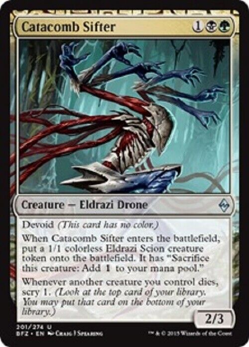 MTG MTG 1x Catacomb Sifter Battle for Zendikar card Magic The Gathering Pauper