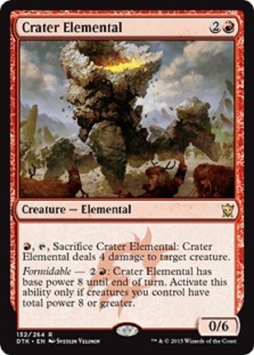 MTG MTG 1x Crater Elemental Dragons of Tarkir  The Gathering card