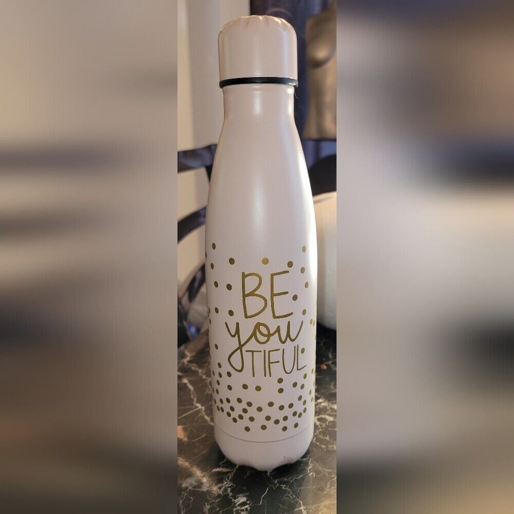 Be You Tiful Drinking Gym Sport Water Bottle Stainless Steel Bizou