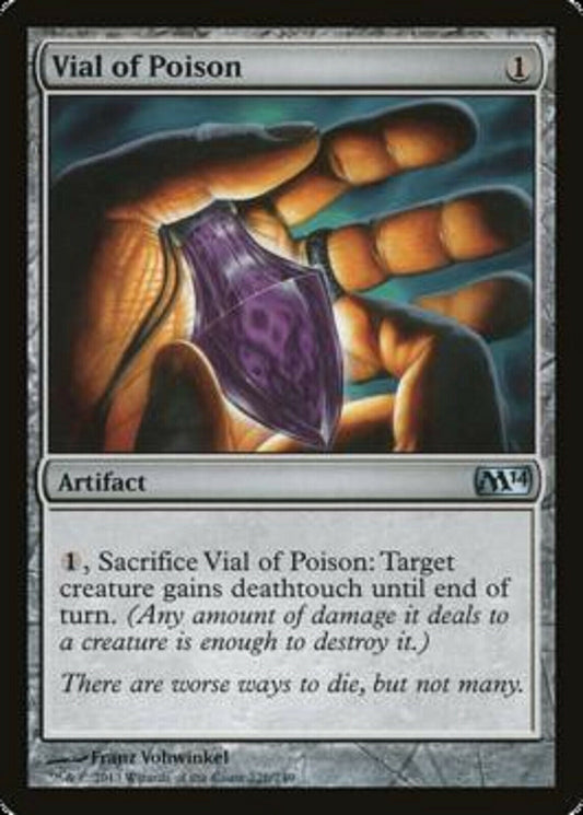 MTG MTG 1x   Vial of Poison Magic 2014 Core Set Magic the Gathering cards