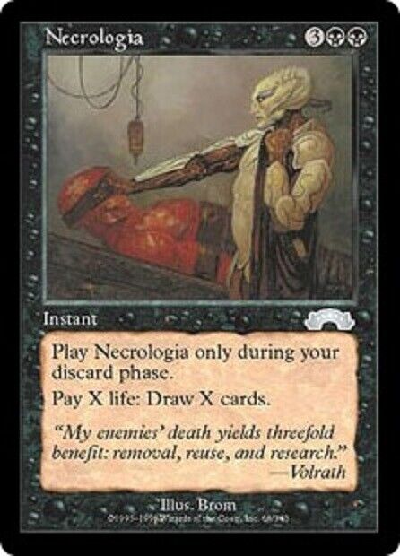 MTG MTG 1x Necrologia Exodus Card MTG Magic the gathering