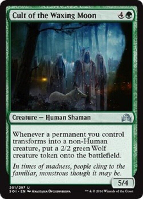 MTG MTG 1x Cult of the Waxing Moon Shadows over Innistrad card Magic The Gathering