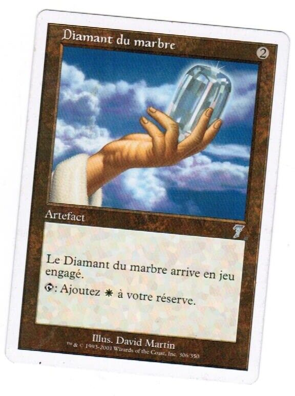 MTG MTG 1x Marble Diamond Seventh Edition Français french Magic the Gathering card