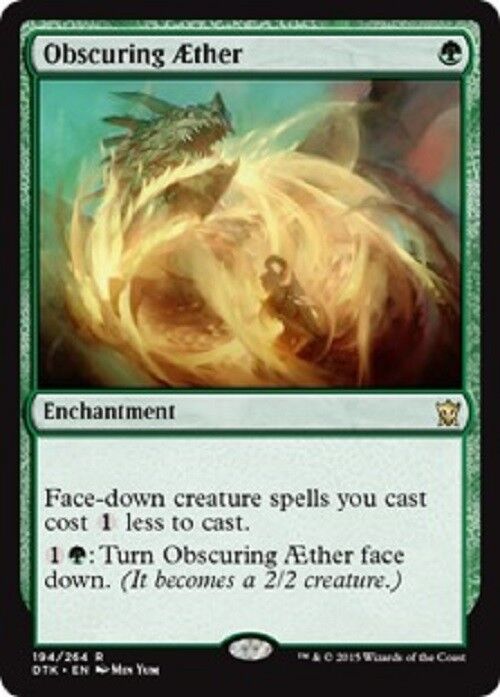 MTG MTG 1x Obscuring Aether Dragons of Tarkir card Magic The Gathering NM