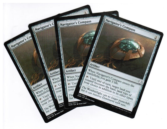 MTG MTG Navigator's Compass Dominaria  X4 4x Magic the GAthering cards