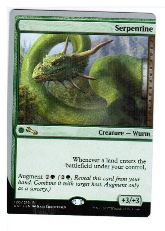 MTG Magic The Gathering MTG Serpentine 120/216 Unstable Singles Green card RARE