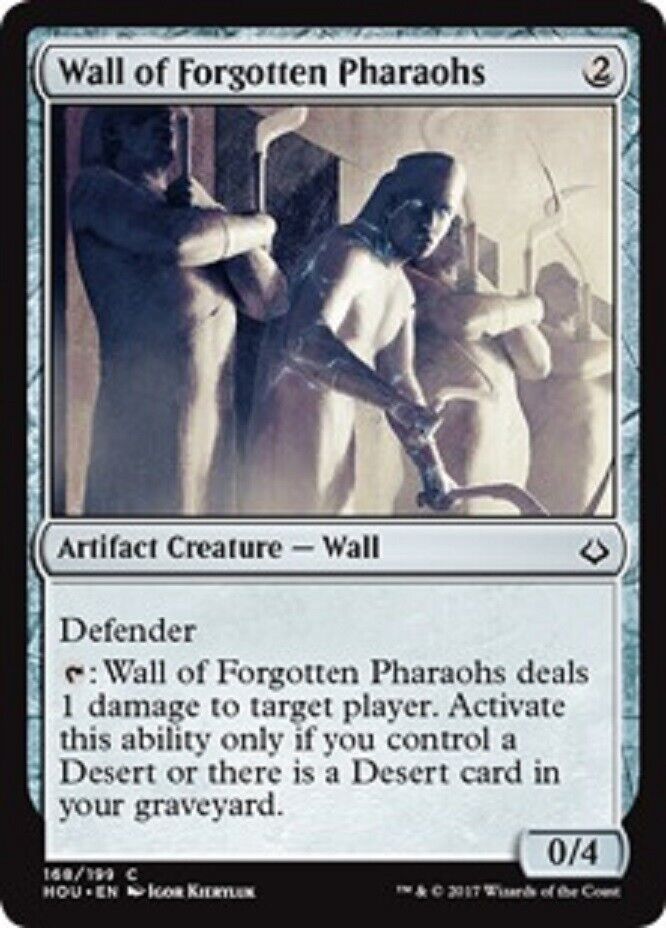 MTG MTG 4x  Wall of Forgotten Pharaohs Hour of Devastation cards Magic The Gathering