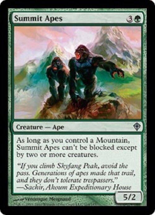 MTG MTG 2x Summit Apes Worldwake  Card Magic The Gathering