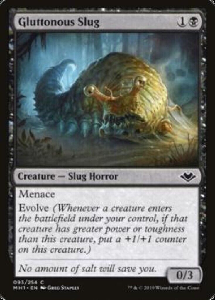 MTG MTG 1x Gluttonous Slug Modern Horizons MAGIC THE GATHERING CARD