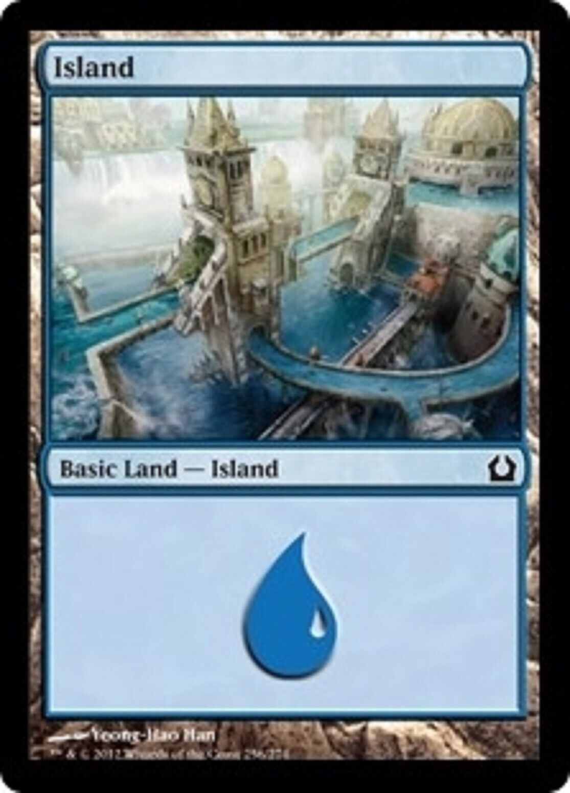 MTG MTG 1x  Island (256) Return to Ravnica Foil  Magic the gatherine card