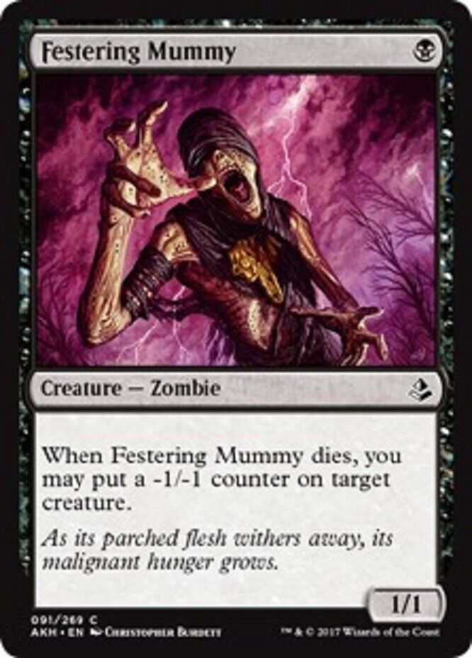 MTG MTG 4x   Festering Mummy Amonkhet  cards Magic The Gathering