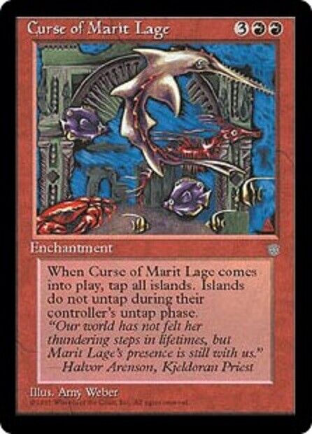 MTG 1x Curse of Marit Lage Ice Age card MTG Magic the Gathering