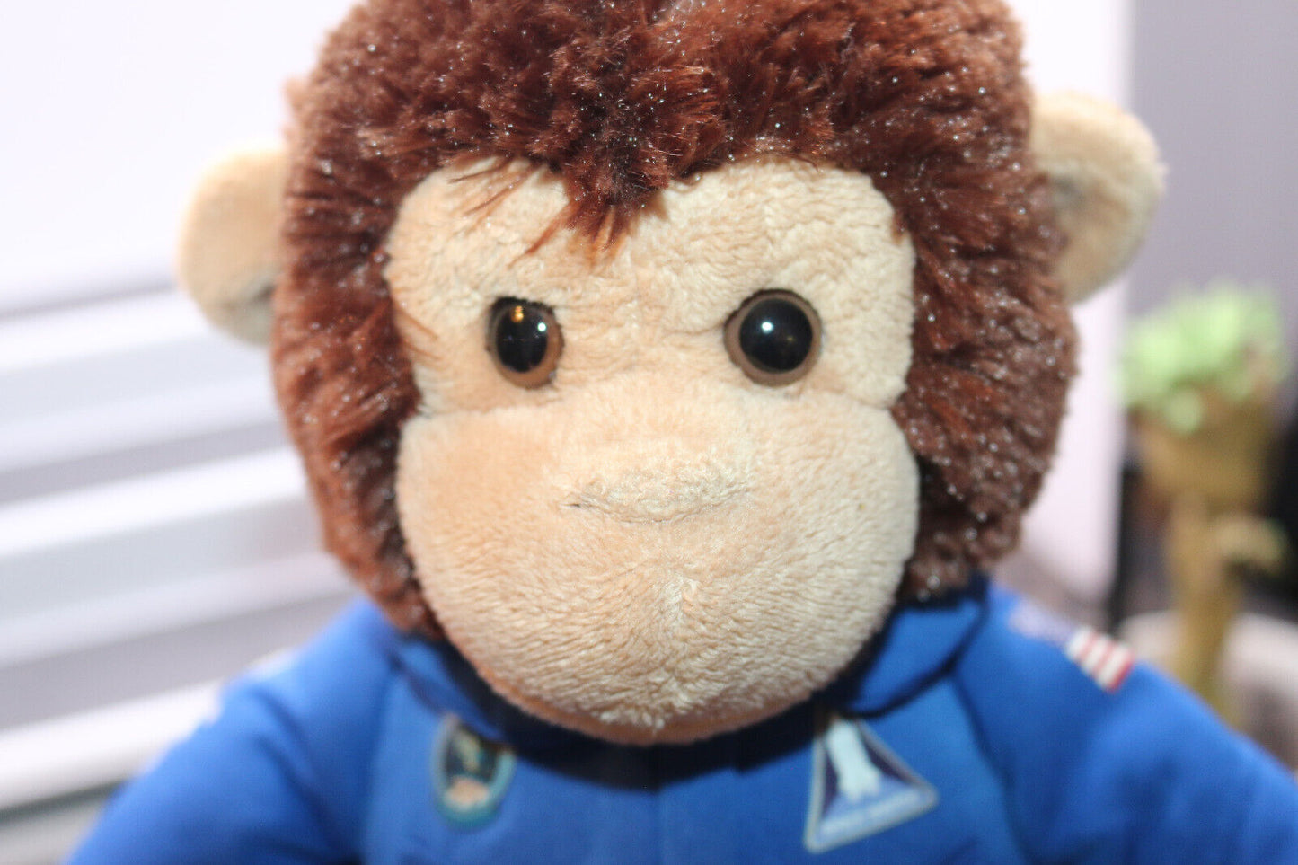 Smithsonian Institution Nasa Space Monkey Plush 13” Brown Stuffed Animal Toy