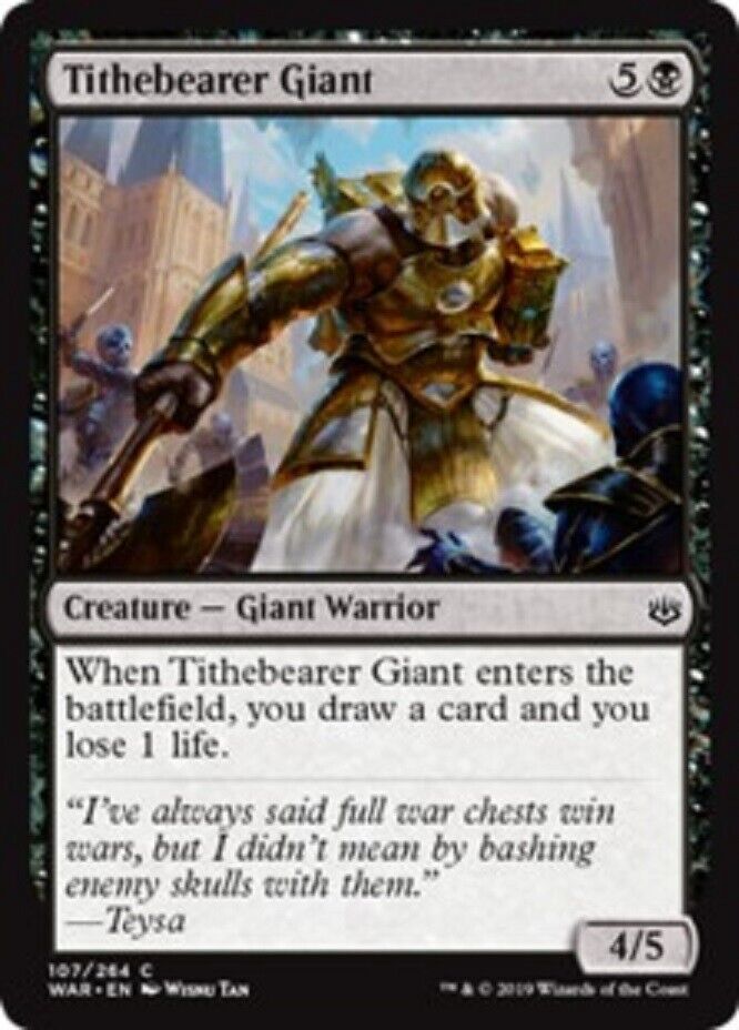 MTG MTG 1x Tithebearer Giant FOIL War of the Spark Card Magic The Gathering NM'