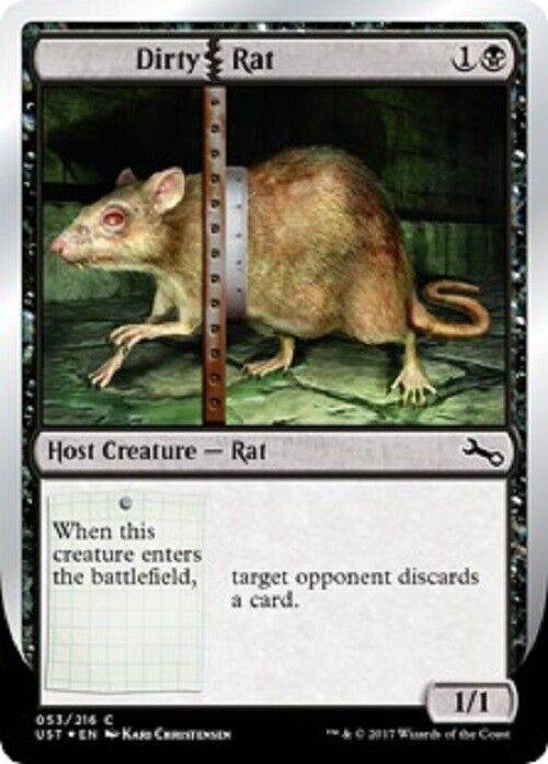 MTG 4x mtg Dirty Rat Unstable cards Magic the Gathering NM