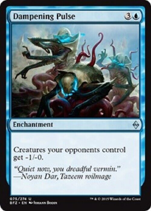 MTG MTG 1x   Dampening Pulse Battle for Zendikar  Card Magic The Gathering