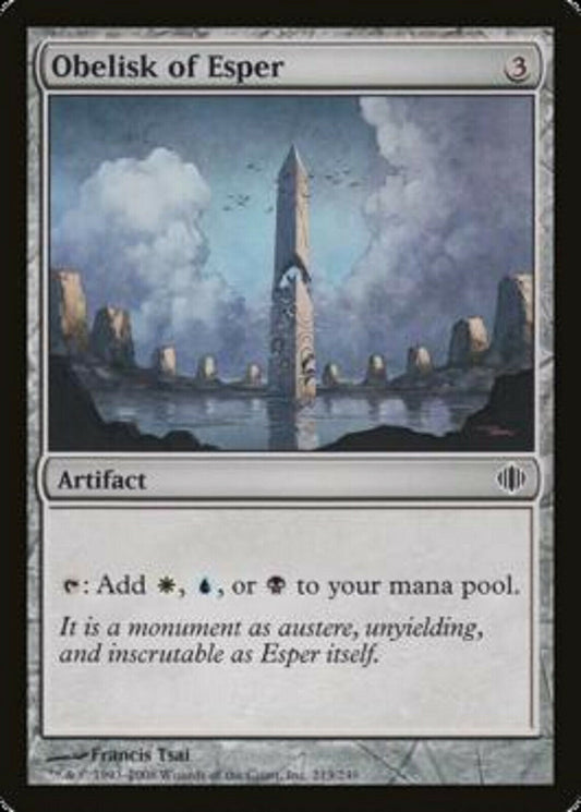 MTG 4x  Obelisk of Esper Shards of Alara cards MTG Magic the Gathering