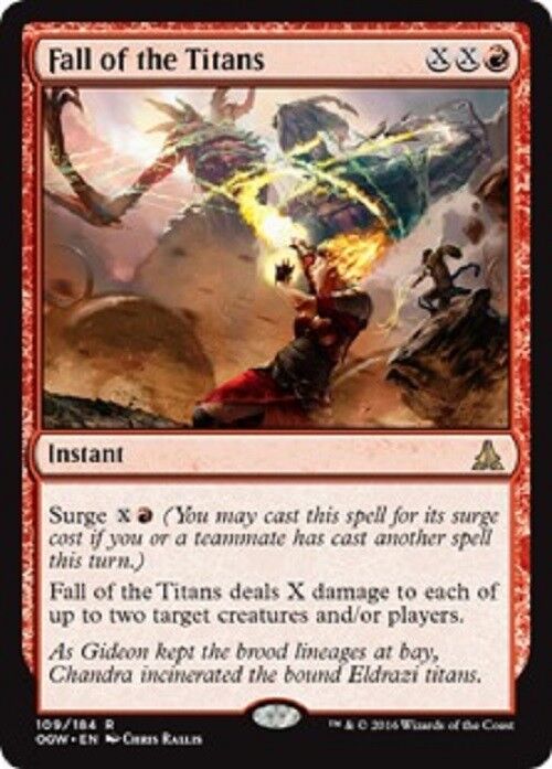 MTG MTG 1x Fall of the Titans Oath of the Gatewatch Magic The Gathering card