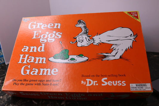 Vtg Dr. Seuss Green Eggs And Ham Board Game 1996 Complete Beginner Games Vintage