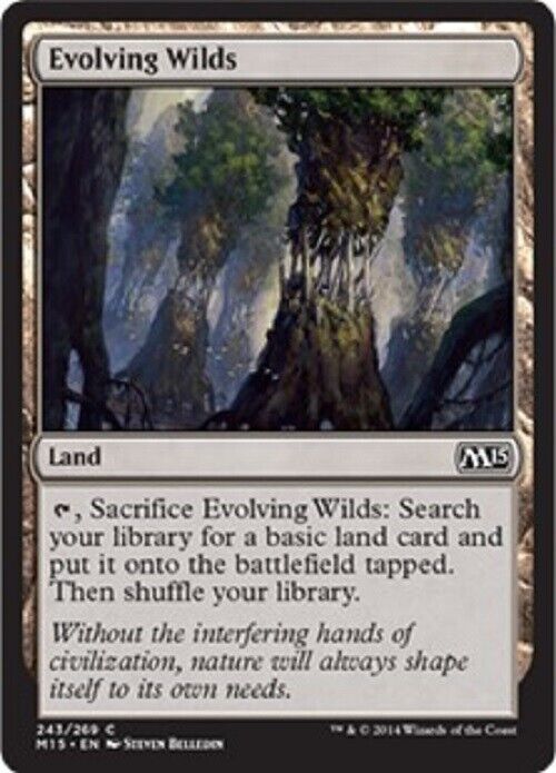 MTG MTG 4x Evolving Wilds Magic 2015 Core Set Cards Magic The Gathering