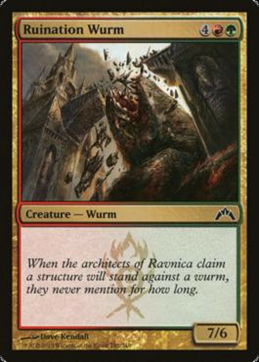 MTG MTG 4x  Ruination Wurm Gatecrash  Cards Magic The Gathering