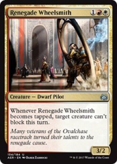 MTG MTG 1x Renegade Wheelsmith FOIL Aether Revolt Magic The Gathering card