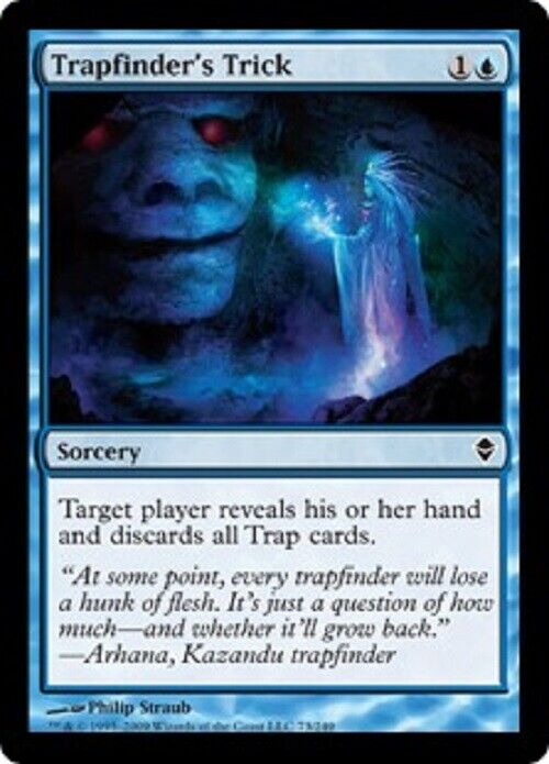 MTG MTG 4x  Trapfinder's Trick ZEN Zendikar  Cards Magic The Gathering Pauper