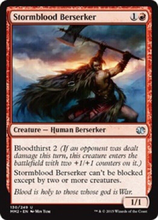 MTG 1x MTG Stormblood Berserker Modern Masters 2015 Edition Magic the Gathering Card