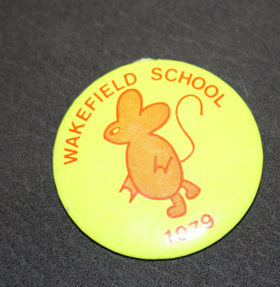 Wakefield School 1979 Québec Canada Pinback Pin Button Macaron