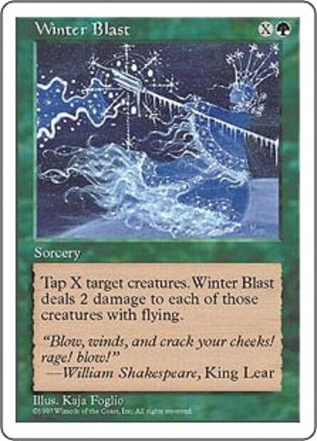 MTG 1x  Winter Blast Fifth Edition   MTG Magic the Gathering