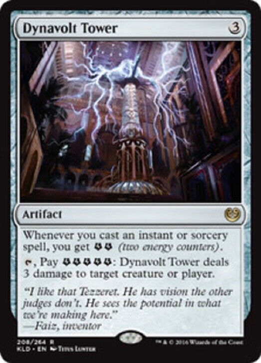 MTG Mtg x1 Dynavolt tower Kaladesh Commander pauper Magic the Gathering card