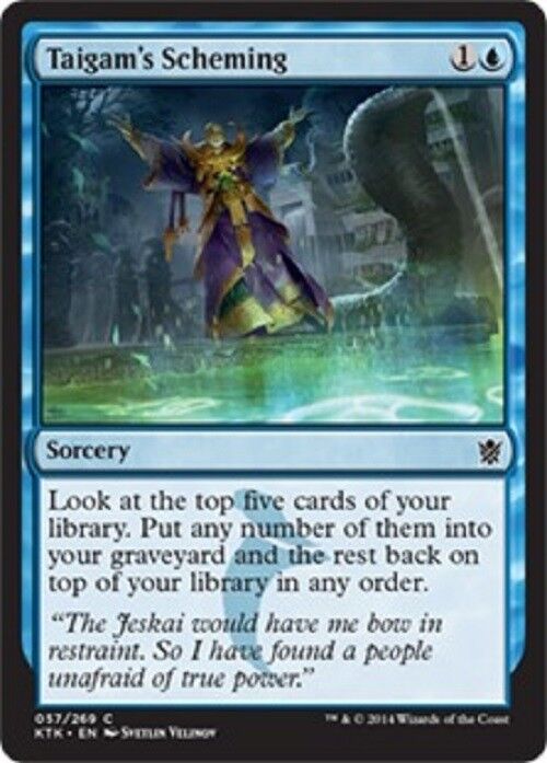 MTG 4x Taigam's Scheming Khans of Tarkir MTG Magic the gathering Blue Cards