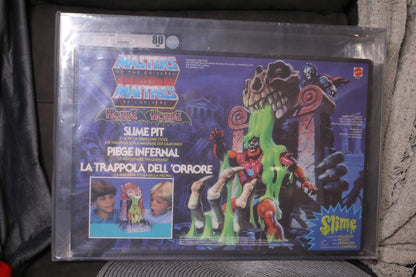 Rare Motu 1985 Slime Pit Masters Universe Misb He Man Sealed Mint Box Afa 80 Vtg