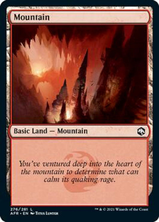 MTG MTG 4x Mountain FOIL 276 Adventures in the Forgotten Realms