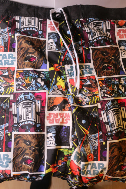 Star Wars Mens Classic Comic Book Board Shorts Swim Trunks Very Rare Variant Xl