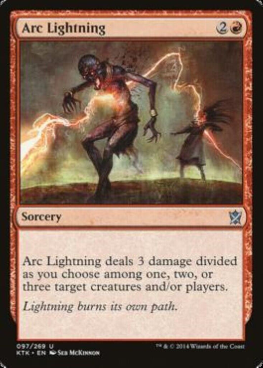 MTG MTG 1x   Arc Lightning Khans of Tarkir Card Magic The Gathering