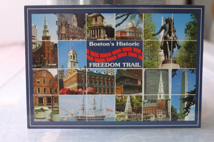 Vintage Post Card Boston'S Historic Freedom Trail In Hictoric Boston
