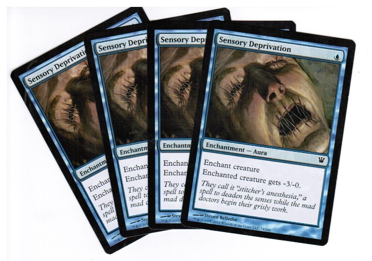 MTG MTG Sensory Deprivation Innistrad X4 4x Magic the Gathering cards