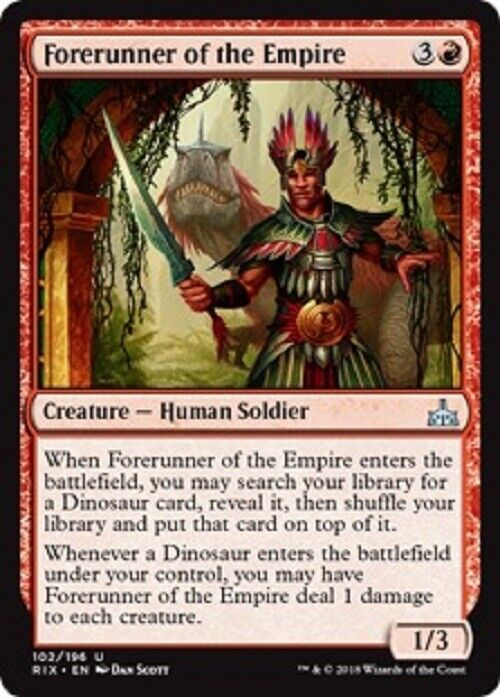 MTG MTG 1x Forerunner of the Empire Rivals of Ixalan Card Magic The Gathering