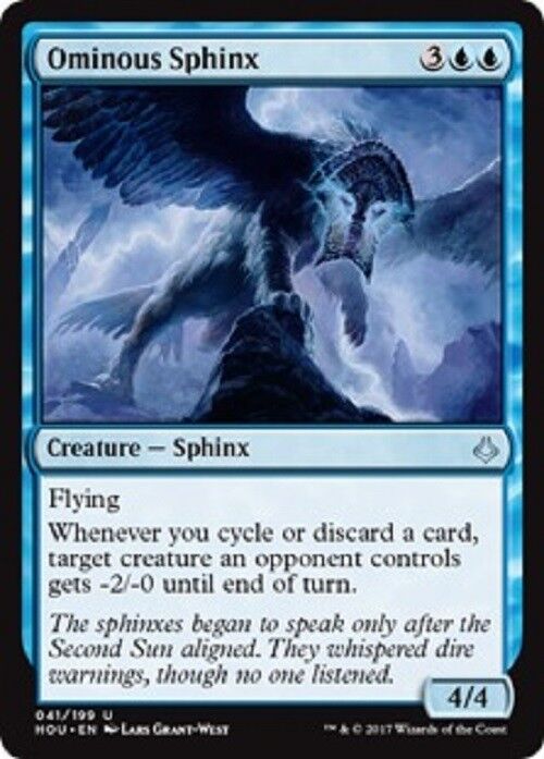MTG MTG 1x Ominous Sphinx Hour of Devastation card Magic The Gathering NM Flying